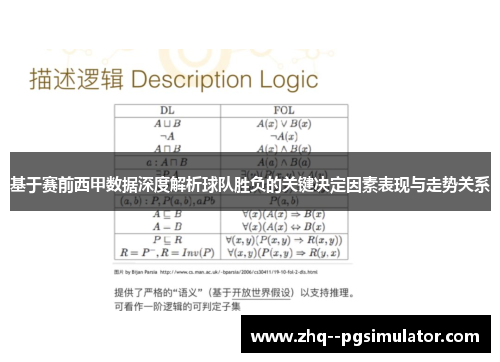 基于赛前西甲数据深度解析球队胜负的关键决定因素表现与走势关系